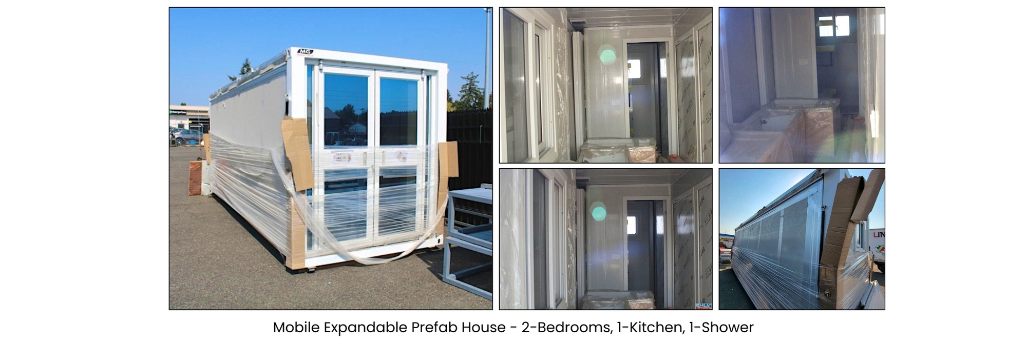 Mobile Expandable Prefab House   2 Bed, 1 Kitchen, 1 Shower